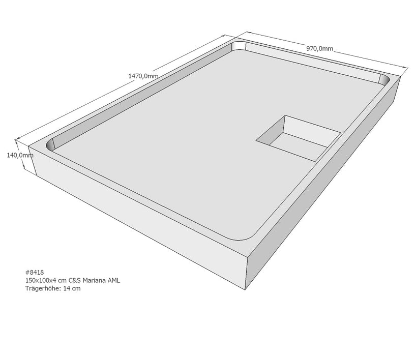 PS Douchebakdrager, Mariana  150x100x14