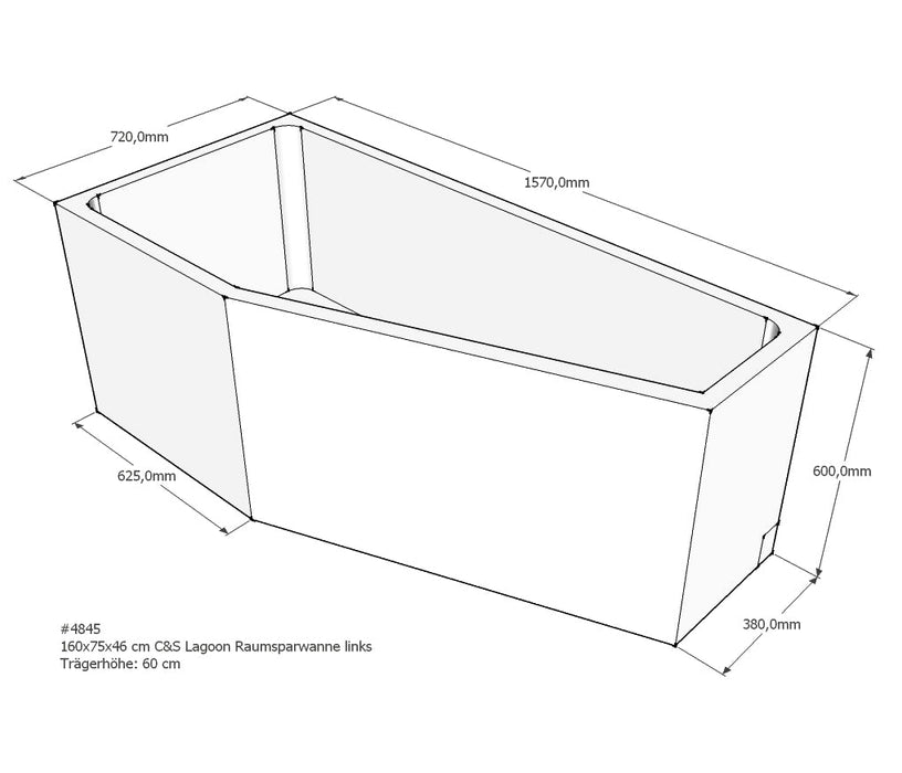 PS Baddrager, Lagoon Compact  160x75x60  Links