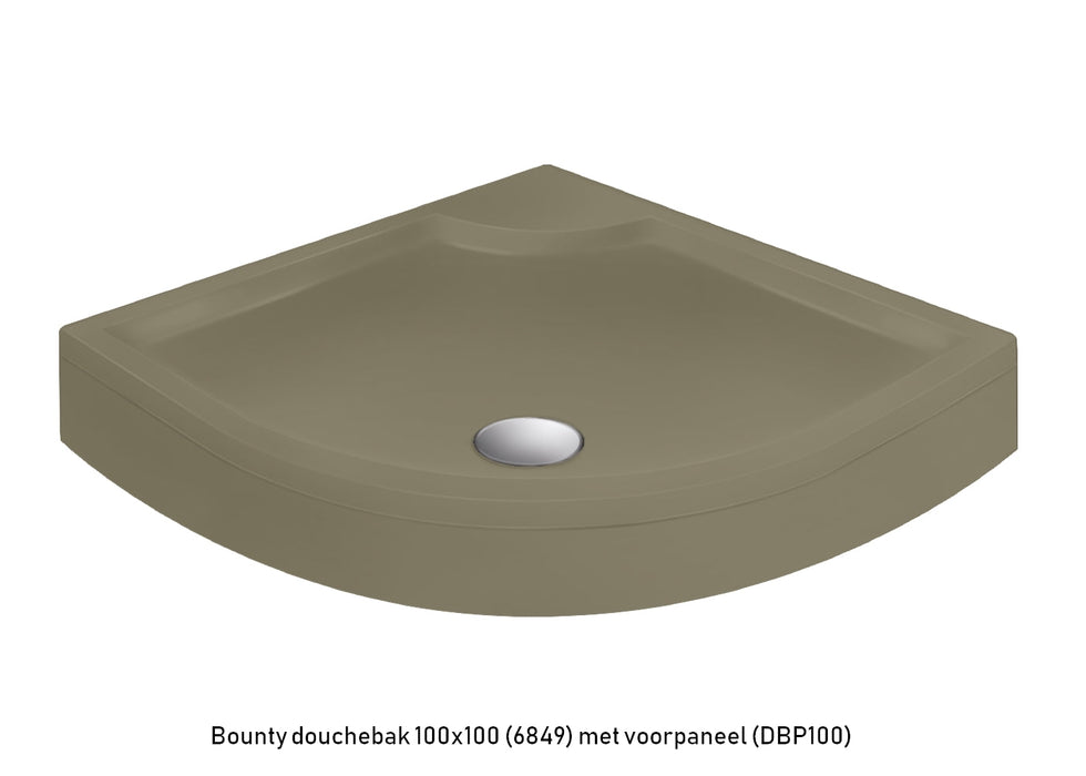 Bounty voorpaneel ¼ rond  100x100  Klei