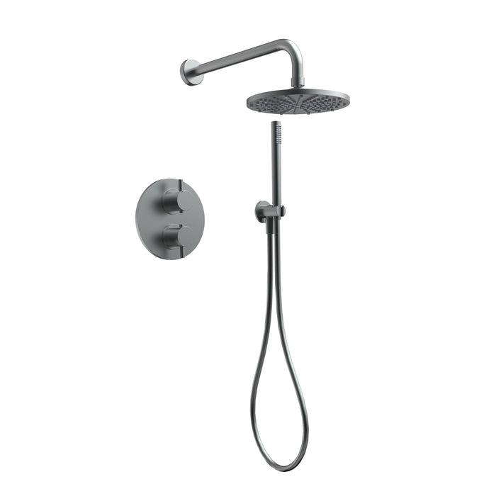 Duero - Douche inbouwset grafiet geborsteld incl. Tec-Box