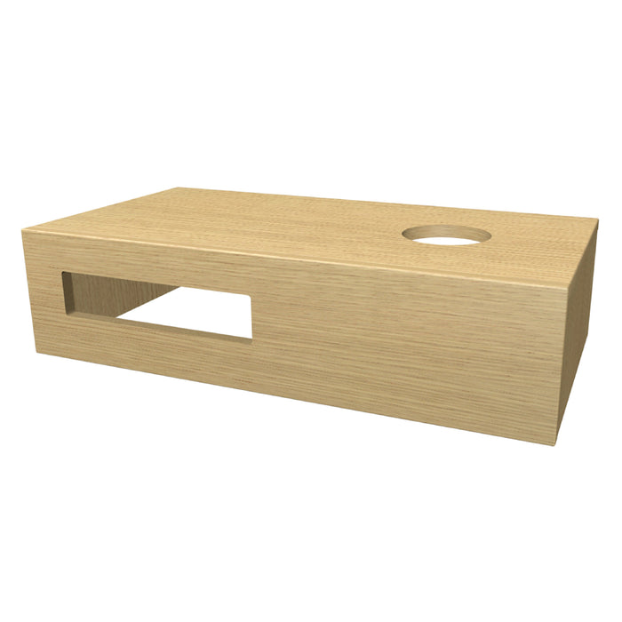 One Fonteinblad 40x10x21 Blank Oak glad