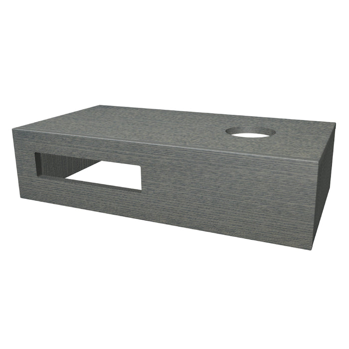 One Fonteinblad 40x10x21 Stone Grey glad