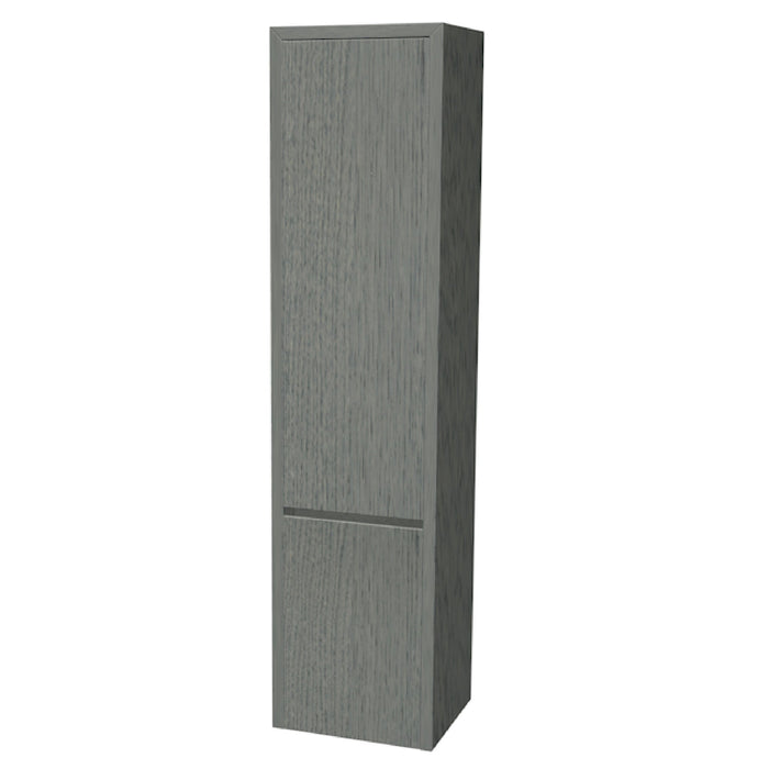 One Hoge kast rechts, met stolwanden en topblad 165x40x35 Elephant Grey glad