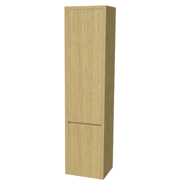 One Hoge kast links, met stolwanden en topblad 165x40x35 Blank Oak geborsteld