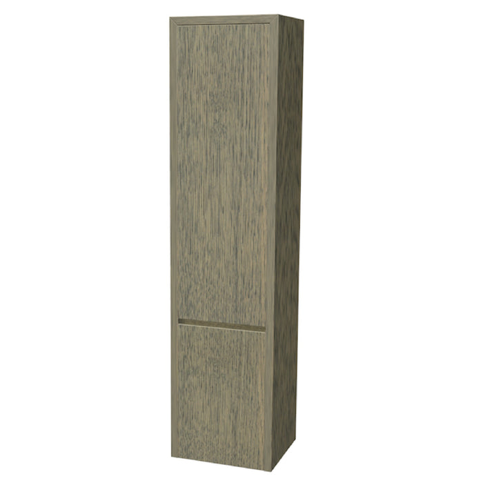 One Hoge kast links, met stolwanden en topblad 165x40x35 Clay Oak geborsteld