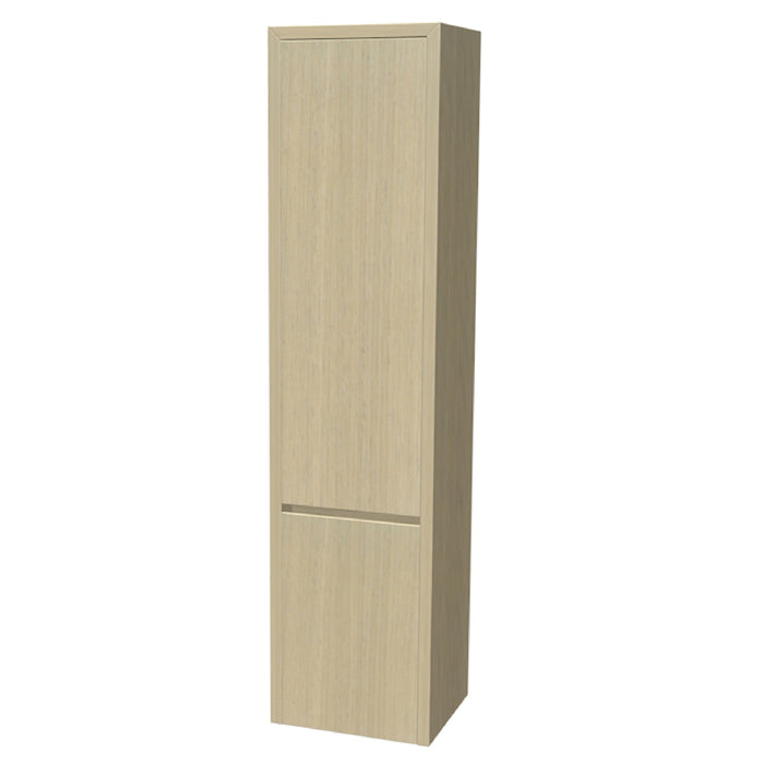 One Hoge kast links, met stolwanden en topblad 165x40x35 White oak geborsteld