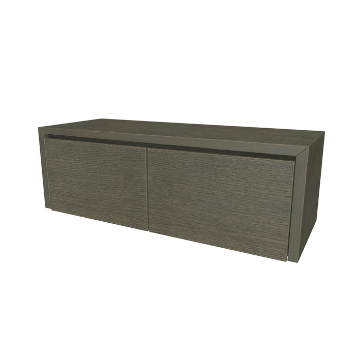 Beach Onderkast 2 lades 120 incl topblad en stolwanden +Binnenlades 120x40 Buffalo Brown glad