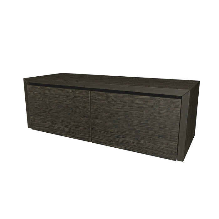 Beach Onderkast 2 lades 120 incl topblad en stolwanden 120x40x45 Vulcan Brown geborsteld