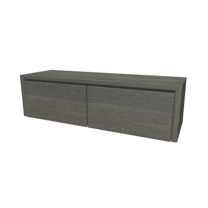 Beach Onderkast 2 lades 140 incl topblad en stolwanden 140x40x45 Leem Oak Geborsteld