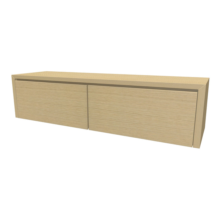 Beach Onderkast 2 lades 160 incl topblad en stolwanden +Binnenlades 160x40 Natural Oak glad
