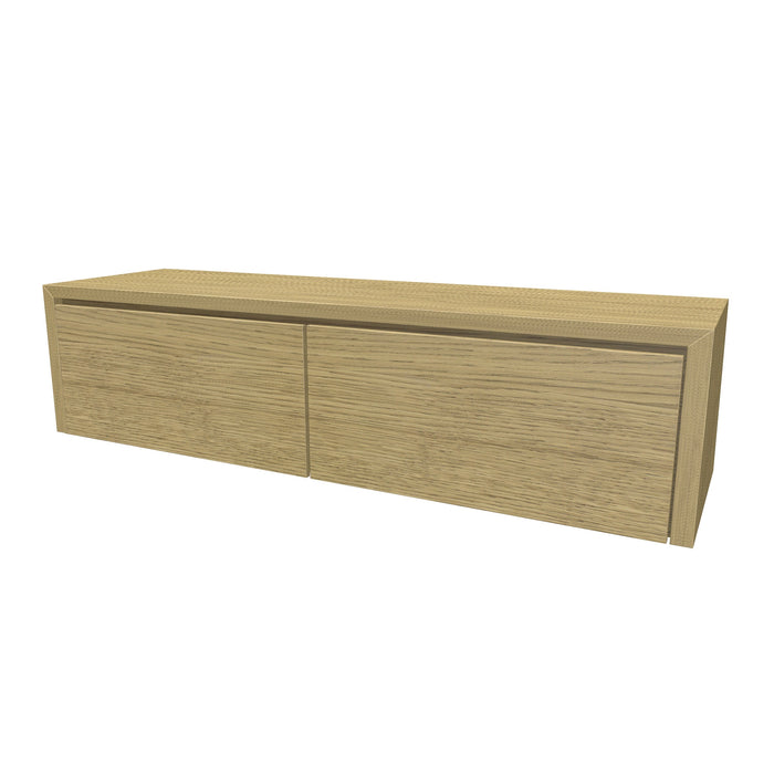 Beach Onderkast 2 lades 160 incl topblad en stolwanden 160x40x45 Corn Oak geborsteld