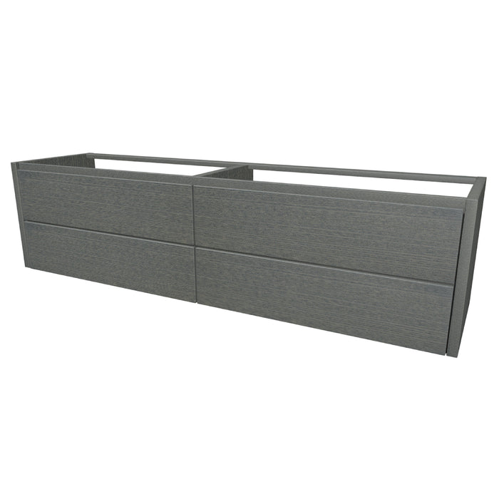 One Onderkast met 4 lades 180 incl. stolwanden zonder topblad Corn Oak glad