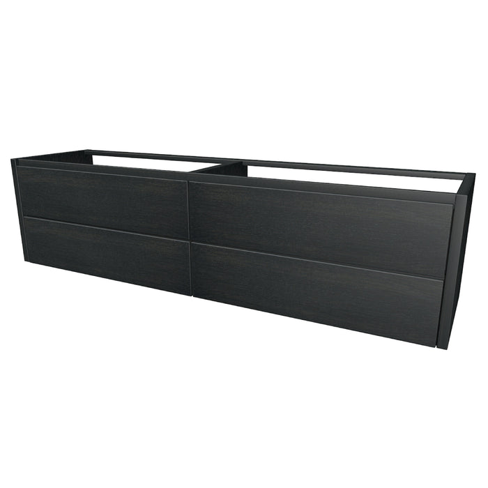 One Onderkast met 4 lades 180 incl. stolwanden zonder topblad Dusk Grey glad