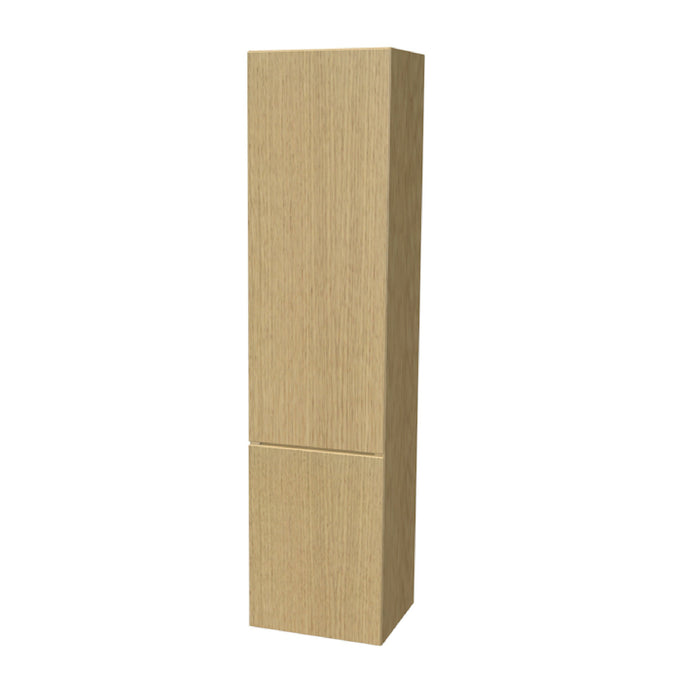 One Hoge kast links, zonder stolwanden en topblad 165x40x35 Blank Oak glad