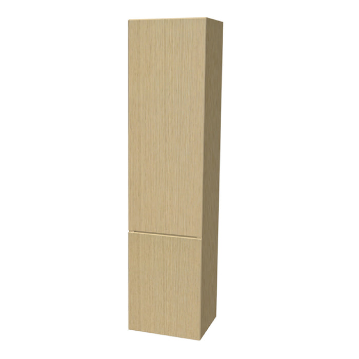 One Hoge kast links, zonder stolwanden en topblad 165x40x35 Natural Oak glad