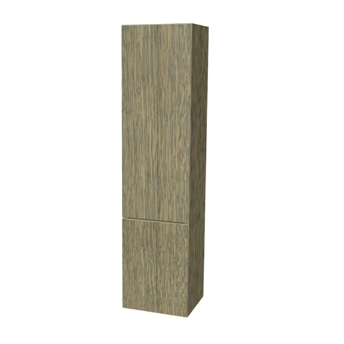 One Hoge kast links, zonder stolwanden en topblad 165x40x35 Clay Oak glad