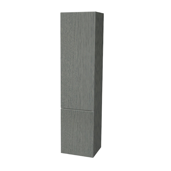 One Hoge kast links, zonder stolwanden en topblad 165x40x35 Elephant Grey glad