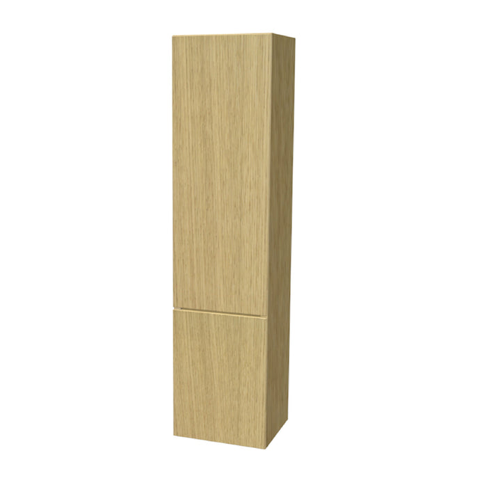 One Hoge kast links, zonder stolwanden en topblad 165x40x35 Blank Oak geborsteld