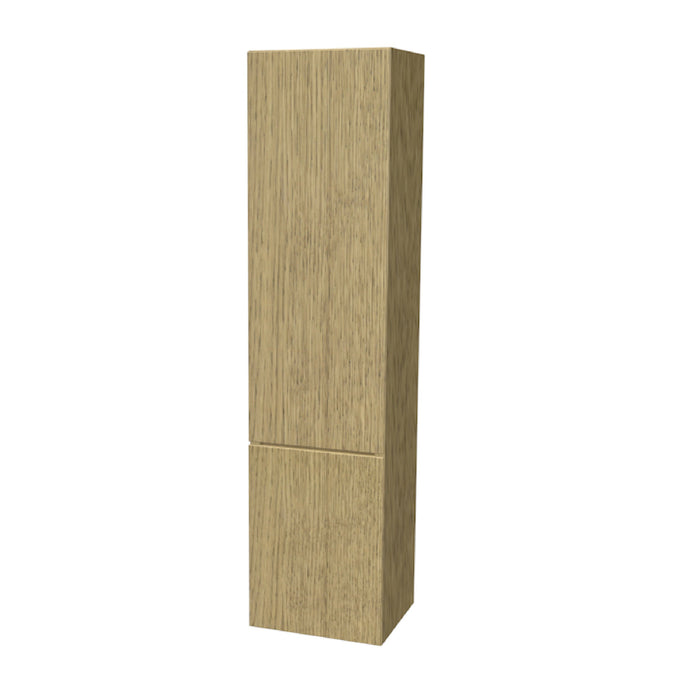 One Hoge kast links, zonder stolwanden en topblad 165x40x35 Corn Oak geborsteld