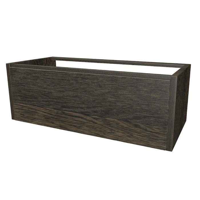 One Onderkast met 1 lade 104 incl. stolwanden zonder topblad Vulcan Brown glad