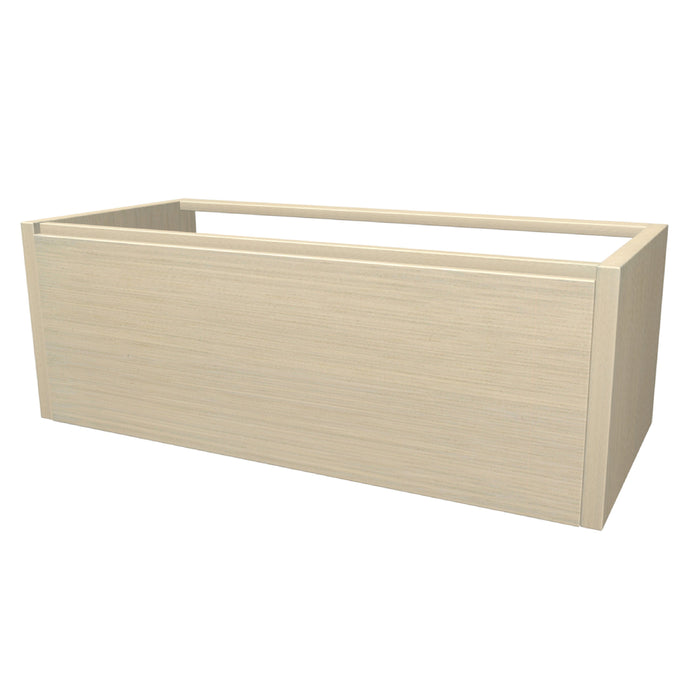 One Onderkast met 1 lade 104 incl. stolwanden zonder topblad Misty White glad