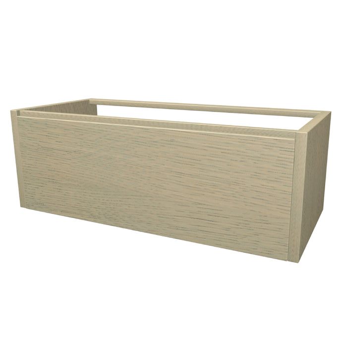 One Onderkast met 1 lade 104 incl. stolwanden zonder topblad Eagle light geborsteld