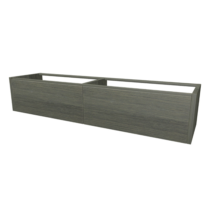 One Onderkast met 2 lades 180 incl. stolwanden zonder topblad Leem Oak glad