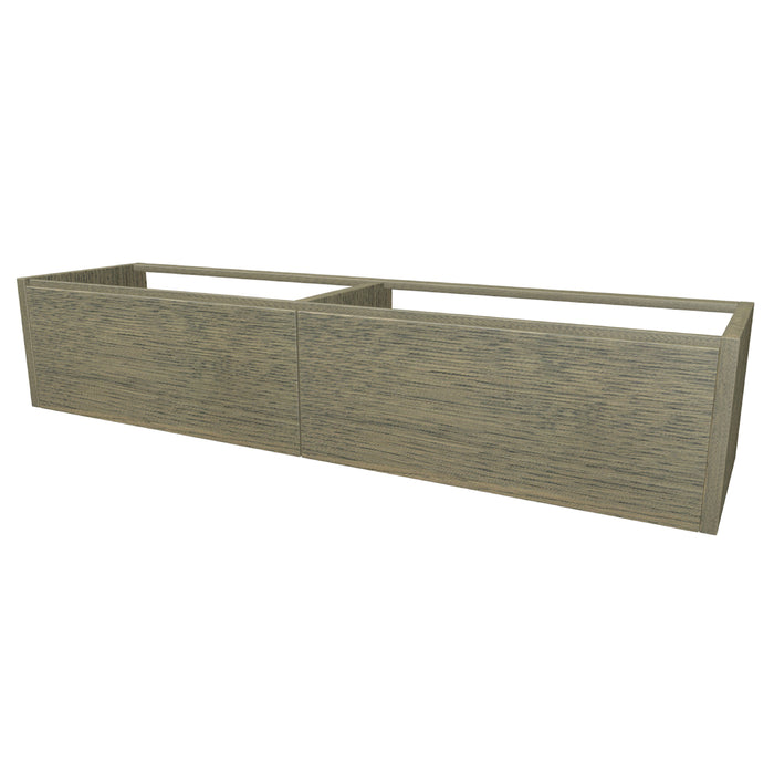 One Onderkast met 2 lades 180 incl. stolwanden zonder topblad Clay Oak geborsteld