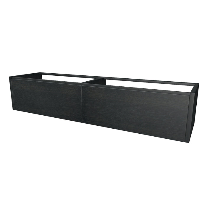 One Onderkast met 2 lades 180 incl. stolwanden zonder topblad Dusk Grey geborsteld