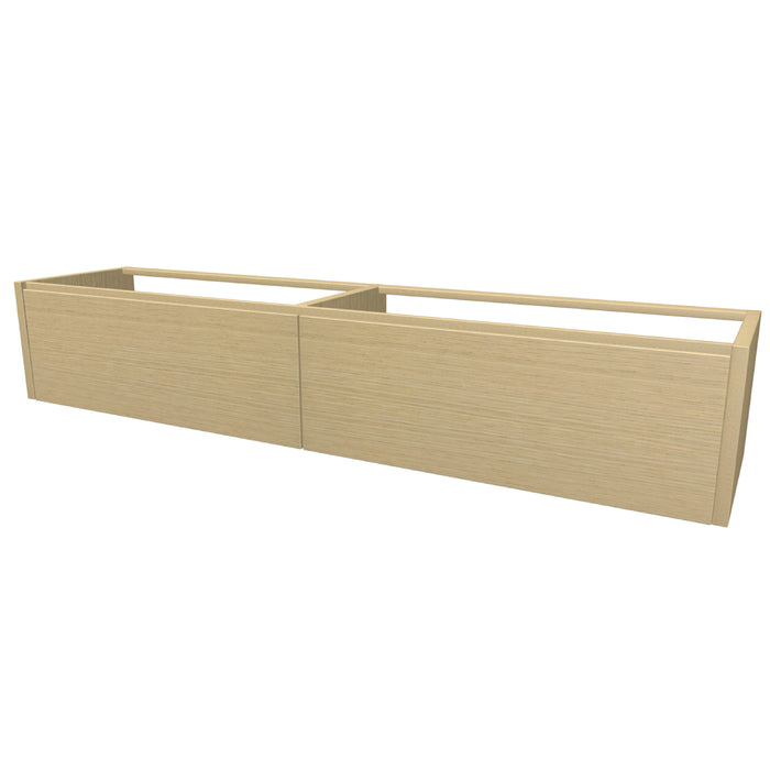 One Onderkast met 2 lades 200 incl. stolwanden zonder topblad Natural Oak glad