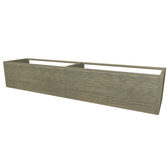 One Onderkast met 2 lades 200 incl. stolwanden zonder topblad Clay Oak geborsteld