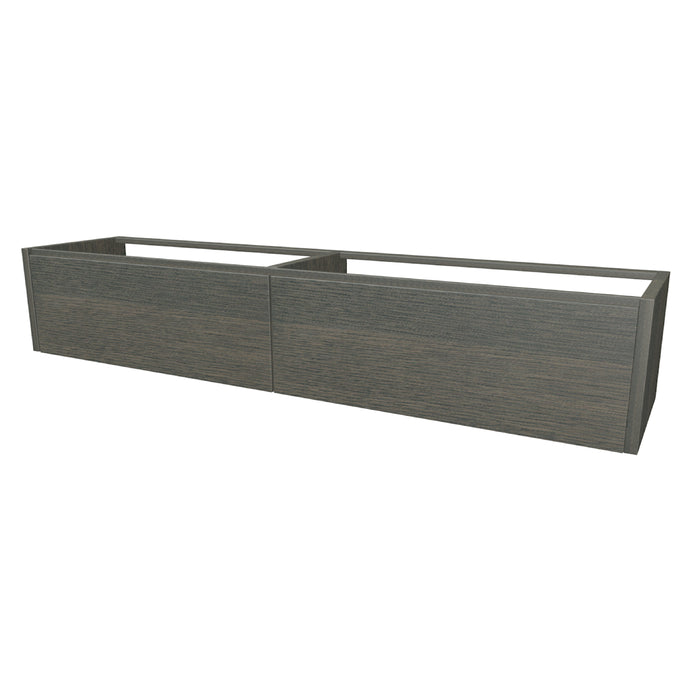 One Onderkast met 2 lades 200 incl. stolwanden zonder topblad Leem Oak Geborsteld