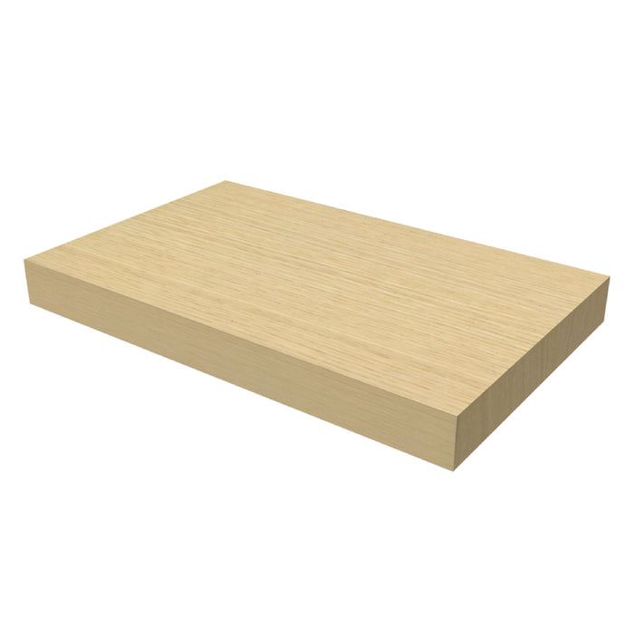 One Wandplank eiken met blinde bevestiging 40 Natural Oak glad