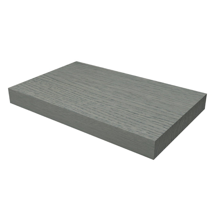 One Wandplank eiken met blinde bevestiging 40 Elephant Grey glad