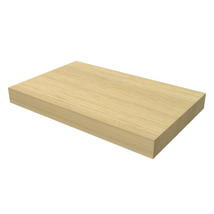 One Wandplank eiken met blinde bevestiging 40 Natural Oak geborsteld