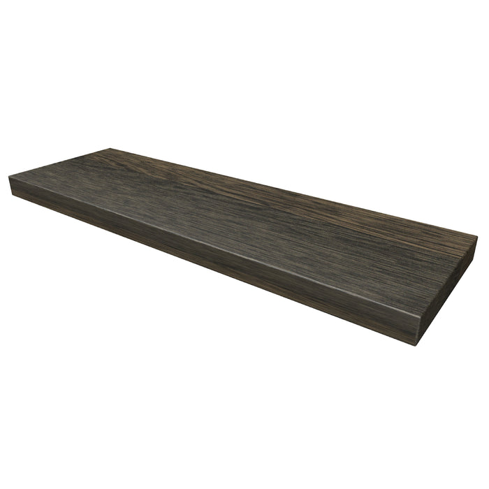 One Wandplank eiken met blinde bevestiging 80 Vulcan Brown glad