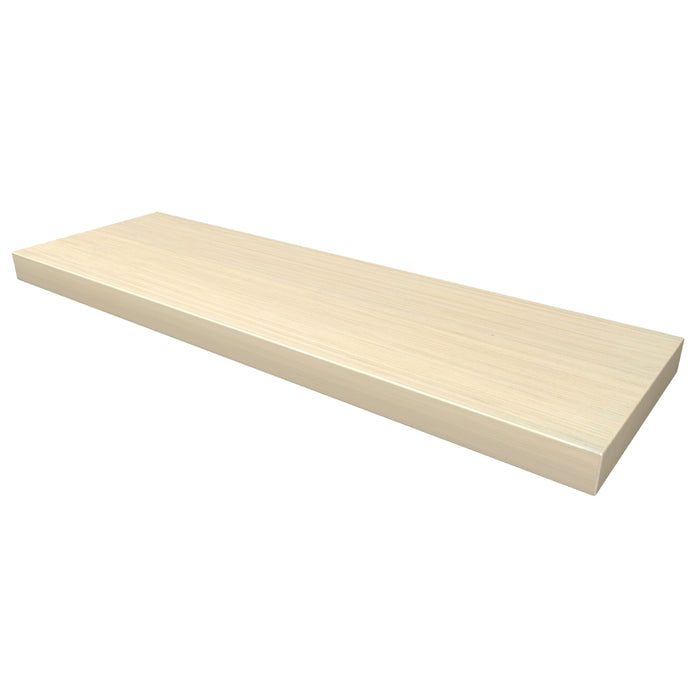 One Wandplank eiken met blinde bevestiging 80 Misty White glad