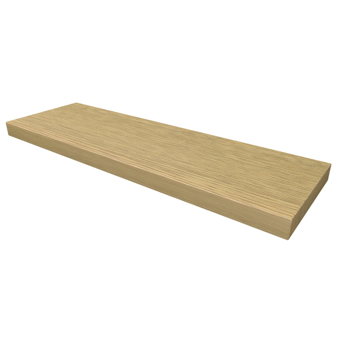 One Wandplank eiken met blinde bevestiging 80 Corn Oak glad