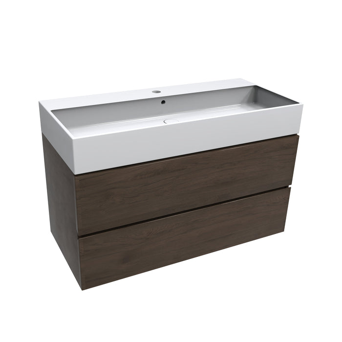 Onderkast met 2 lades 100 cm breed en 45 cm diep 1 kraangat Rockford