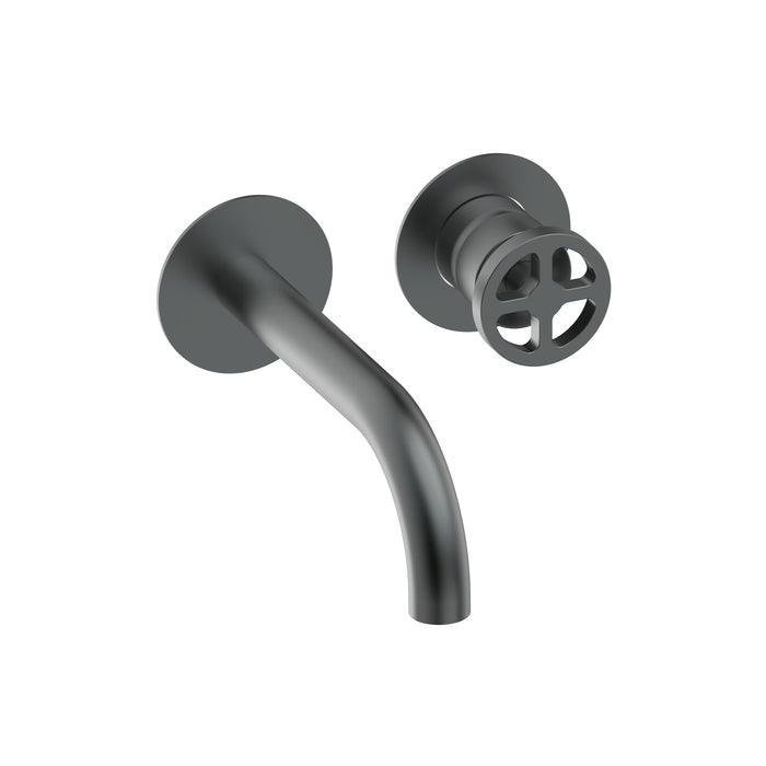 Marina - Wastafel inbouwkraan PVD coating grafiet  geborsteld