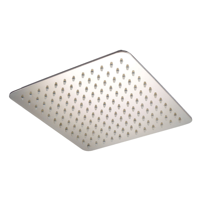 Pure - regendouche inbouw vierkant met afgeronde hoeken 36x36 x2 cm inox