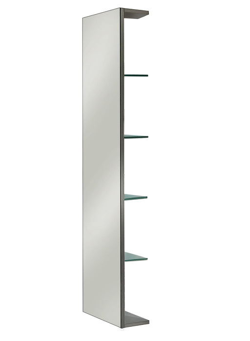 Merlino spiegelkast met 5 vanaf zijkant bereikbare legplanken 40x160