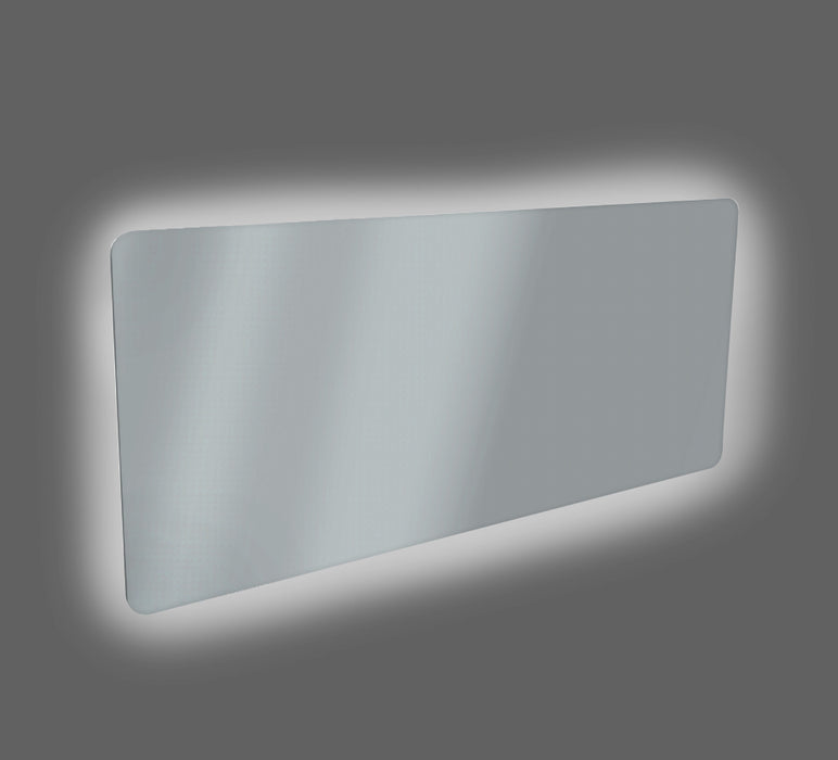 Limone D-form spiegel op sensorschakelaar 100x50