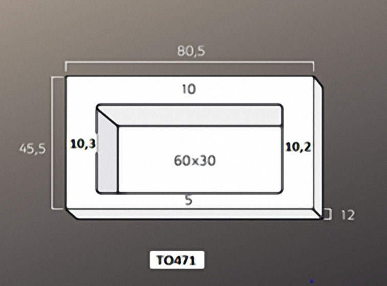 Solid Surface Blad 80 met R2 wastafel in het midden met overloopgat+afvoerplug, 1 kraangat glans wit