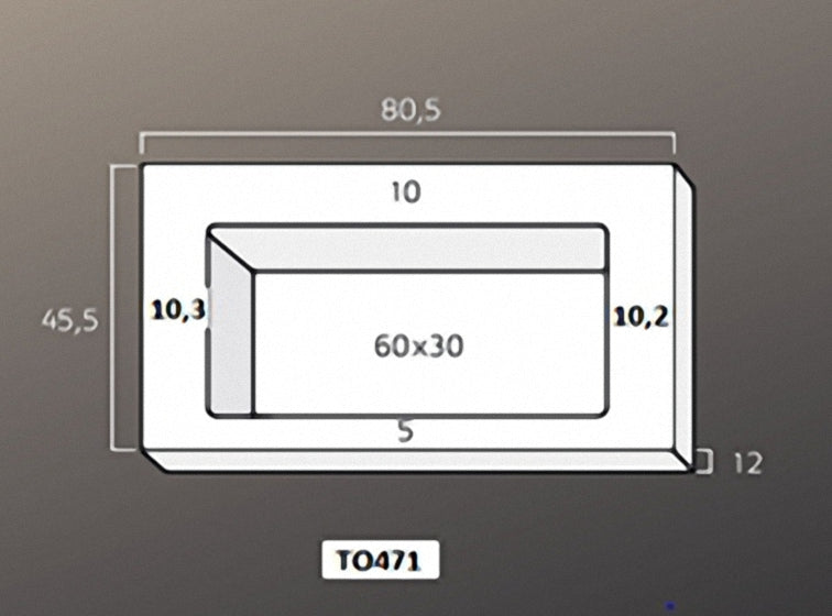 Solid Surface blad met R2 wastafel in het midden met overloopgat+plug 2 kraangaten 80 glans wit